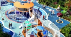 无动力廊桥 非标定制游乐设备