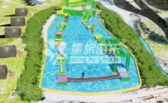 水上机械大冲关 气模+机械+支架水池移动式水上大冲关